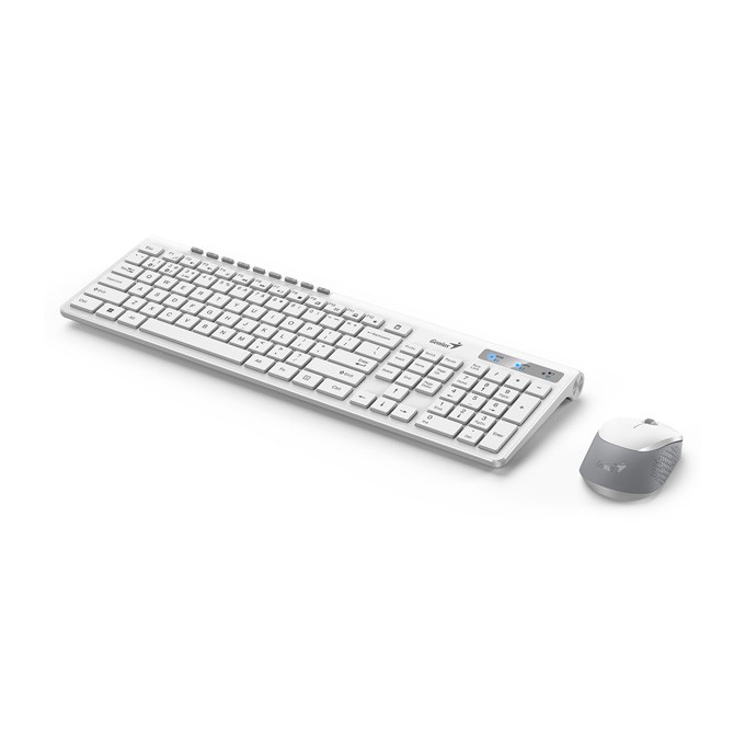 Genius SlimStar 8230, zestaw klawiatura z myszą optyczną bezprzewodową, 1x AA, 1x AA, CZ/SK, klasyczna, Dual-Mode 