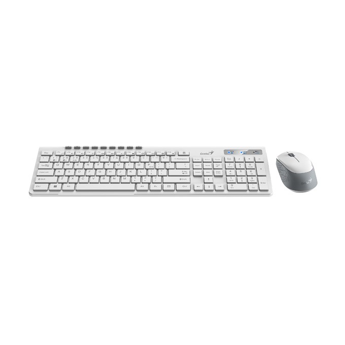 Genius SlimStar 8230, zestaw klawiatura z myszą optyczną bezprzewodową, 1x AA, 1x AA, CZ/SK, klasyczna, Dual-Mode 