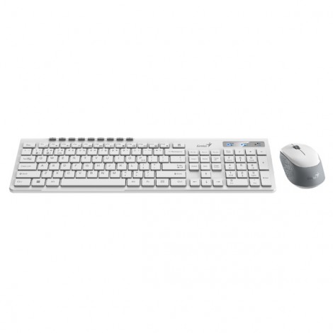 Genius SlimStar 8230, zestaw klawiatura z myszą optyczną bezprzewodową, 1x AA, 1x AA, CZ/SK, klasyczna, Dual-Mode 