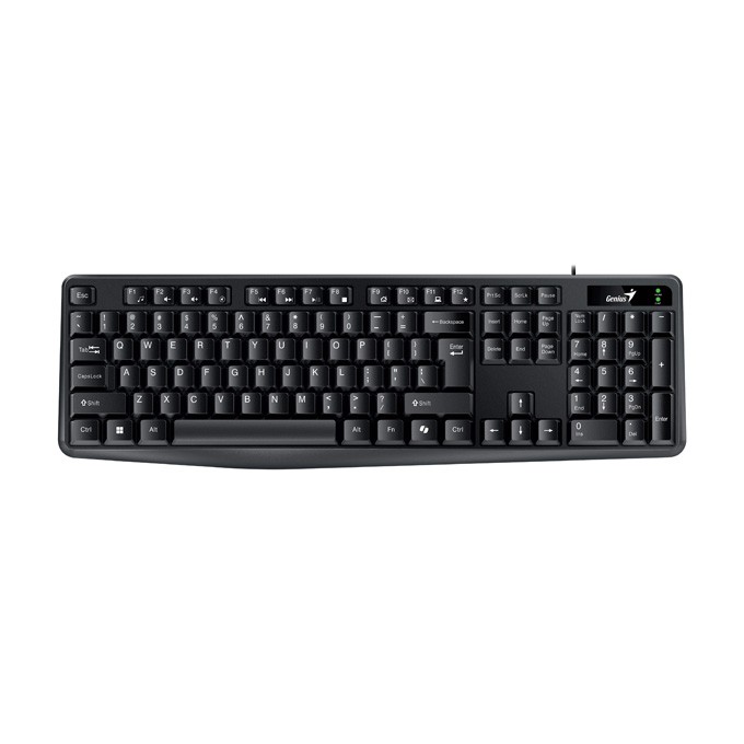 Genius KB-117 COPILOT, klawiatura CZ/SK, klasyczna, wodoodporny rodzaj przewodowa (USB), czarna, nie