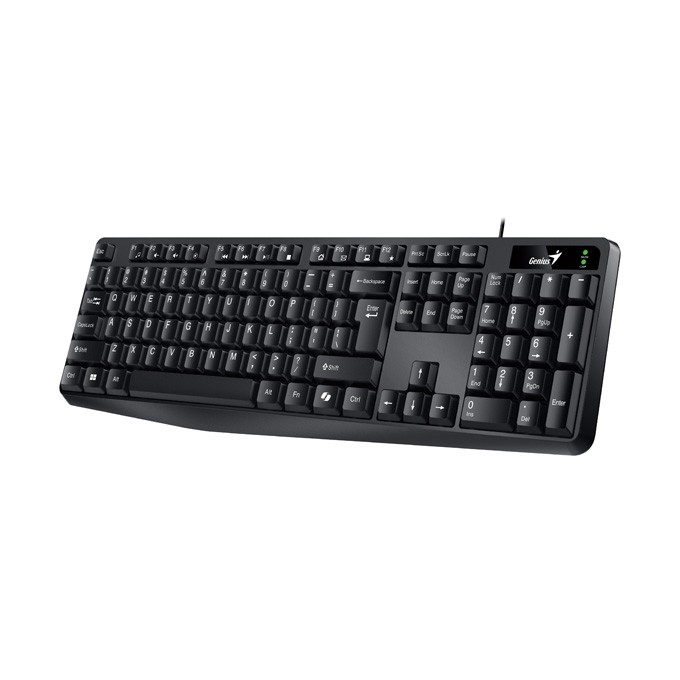 Genius KB-117 COPILOT, klawiatura CZ/SK, klasyczna, wodoodporny rodzaj przewodowa (USB), czarna, nie