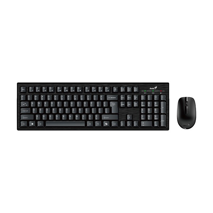 Genius KM-8101 COPILOT, zestaw klawiatura z myszą optyczną bezprzewodową, 1x AAA, 1x AA, CZ/SK, multimedialny, niski 