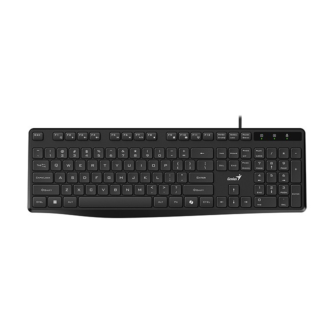 Genius KB-117S COPILOT, klawiatura CZ/SK, klasyczna, przewodowa (USB), czarna