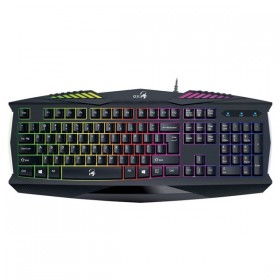 Genius GX GAMING Scorpion K220, klawiatura CZ/SK, do gry, wodoodporny rodzaj przewodowa (USB), czarna, nie