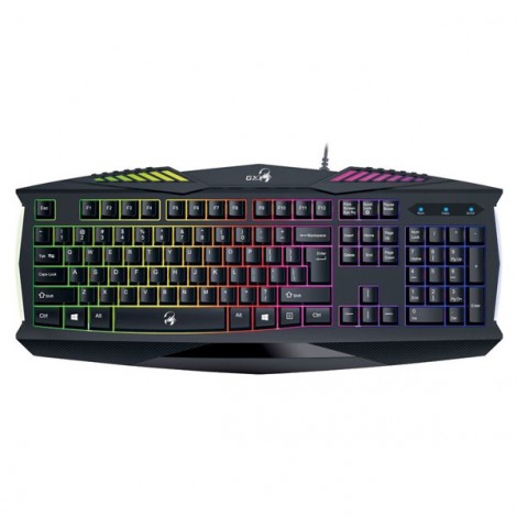 Genius GX GAMING Scorpion K220, klawiatura CZ/SK, do gry, wodoodporny rodzaj przewodowa (USB), czarna, nie