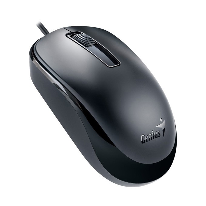 Genius SlimStar C126, zestaw klawiatura z optyczną myszką, CZ/SK, klasyczna, cienka rodzaj przewodowa (USB), czarna, 