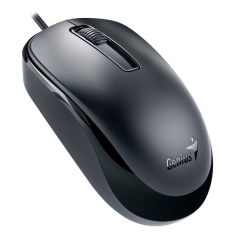 Genius SlimStar C126, zestaw klawiatura z optyczną myszką, CZ/SK, klasyczna, cienka rodzaj przewodowa (USB), czarna, 