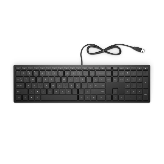 HP Pavilion Keyboard 300, klawiatura CZ, przewodowa (USB), czarna
