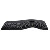 Powerton LANA, Klawiatura ergonomiczna CZ/SK, przewodowa (USB), czarna