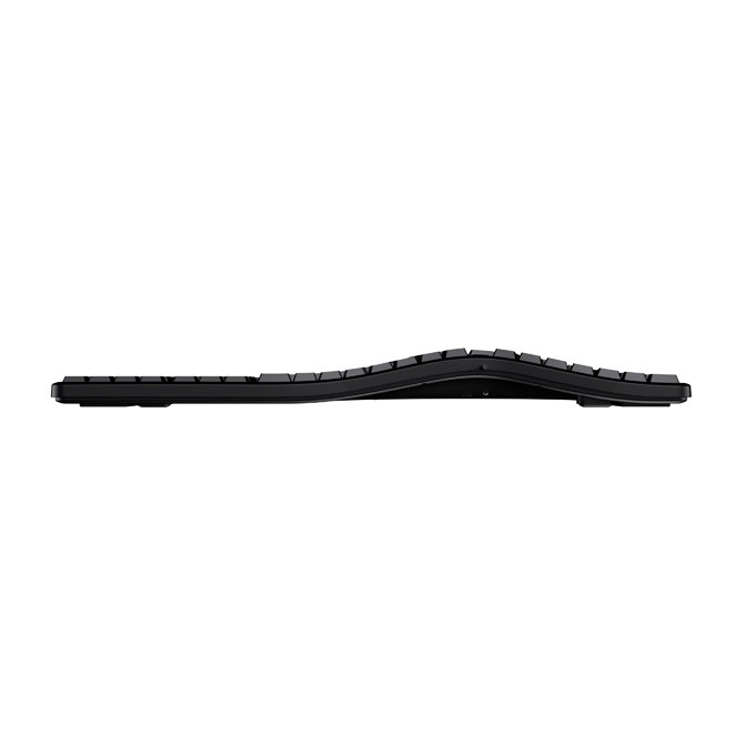 Powerton LANA, Klawiatura ergonomiczna CZ/SK, przewodowa (USB), czarna