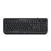 Genius KB-118 II, klawiatura CZ/SK, klasyczna, wodoodporny rodzaj przewodowa (PS/2), czarna