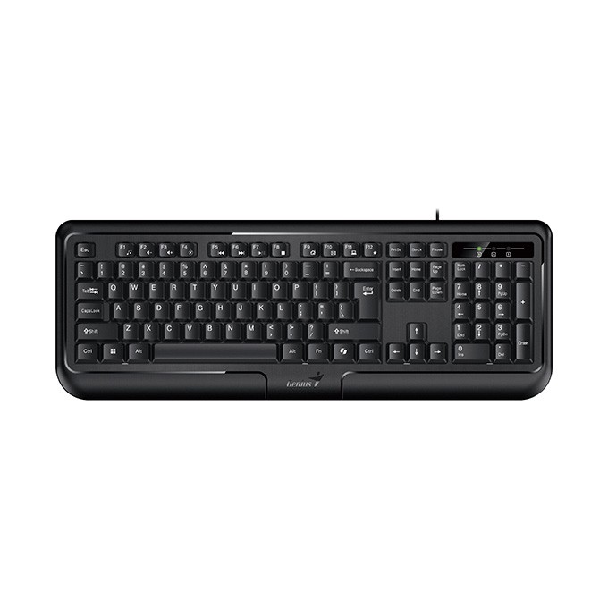 Genius KB-118 II COPILOT, klawiatura CZ/SK, klasyczna, wodoodporny rodzaj przewodowa (USB), czarna