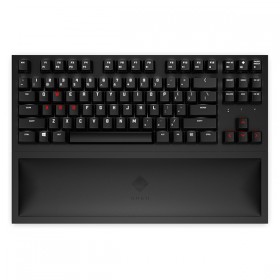 HP Omen Spacer TKL, klawiatura integrovaná, US, do gry, mechaniczna podświetlana rodzaj 2.4 [GHz], bezprzewodowa, 