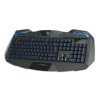 E-blue Auroza, klawiatura US, do gry, podświetlane krawędzie rodzaj przewodowa (USB), czarna