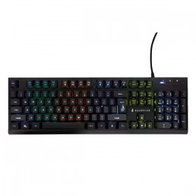 Surefire KingPin X2, klawiatura multimedialna, RGB, metalowa US, do gry, przewodowa (USB), czarna, mechaniczna