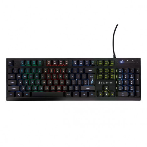 Surefire KingPin X2, klawiatura multimedialna, RGB, metalowa US, do gry, przewodowa (USB), czarna, mechaniczna Surefire KingPin X2, klawiatura multimedialna, RGB, metalowa US, do gry, przewodowa (USB), czarna, mechaniczna