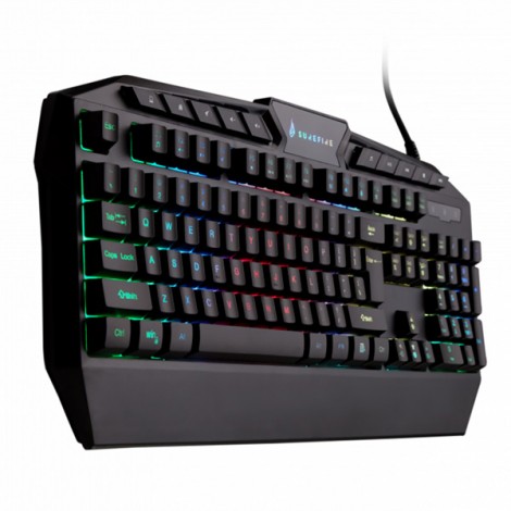 SureFire KingPin RGB, klawiatura multimedialna US, do gry, przewodowa (USB), czarna SureFire KingPin RGB, klawiatura multimedialna US, do gry, przewodowa (USB), czarna