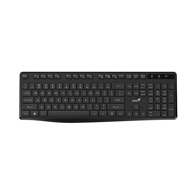 Genius KB-7200, klawiatura AAA, CZ/SK, 2.4 [Ghz], bezprzewodowa, czarna