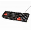 Red Fighter K1, klawiatura US, do gry, podświetlona rodzaj przewodowa (USB), czarna, 3 kolory podświetlania Red Fighter K1, klawiatura US, do gry, podświetlona rodzaj przewodowa (USB), czarna, 3 kolory podświetlania
