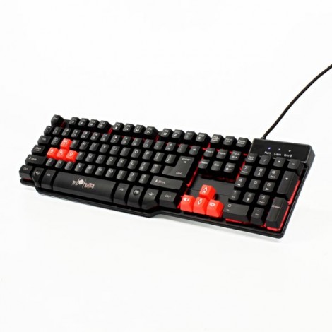 Red Fighter K1, klawiatura US, do gry, podświetlona rodzaj przewodowa (USB), czarna, 3 kolory podświetlania Red Fighter K1, klawiatura US, do gry, podświetlona rodzaj przewodowa (USB), czarna, 3 kolory podświetlania