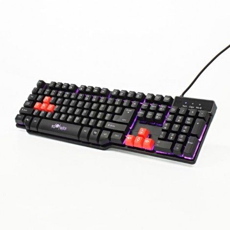 Red Fighter K1, klawiatura US, do gry, podświetlona rodzaj przewodowa (USB), czarna, 3 kolory podświetlania Red Fighter K1, klawiatura US, do gry, podświetlona rodzaj przewodowa (USB), czarna, 3 kolory podświetlania