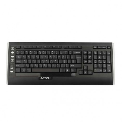 A4Tech 9300F, zestaw klawiatura z myszą optyczną bezprzewodową, AAA, CZ/US, klasyczna, 2.4 [GHz], bezprzewodowa, 