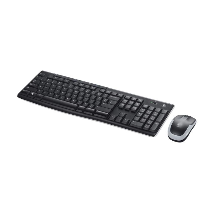 Logitech MK270, zestaw klawiatura z bezprzewodową myszą laserową, AAA, CZ/SK, multimedialny, 2.4 [GHz], 