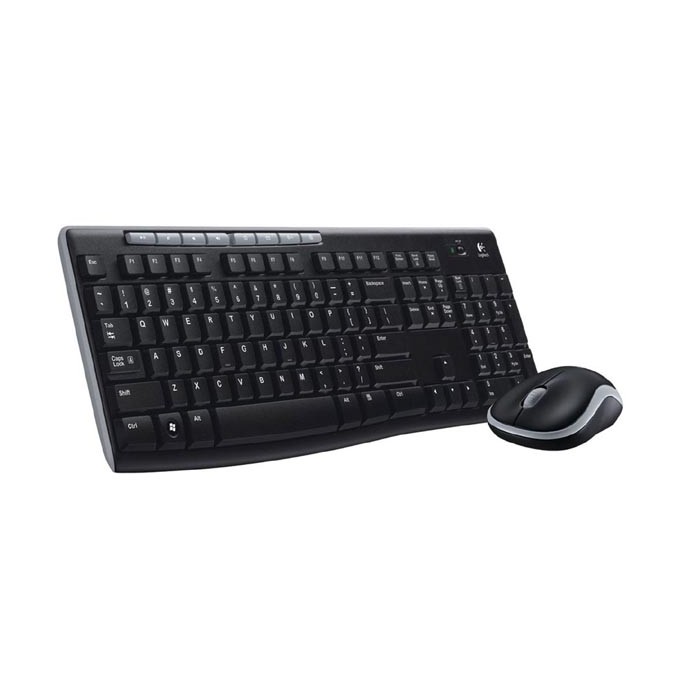 Logitech MK270, zestaw klawiatura z bezprzewodową myszą laserową, AAA, CZ/SK, multimedialny, 2.4 [GHz], 
