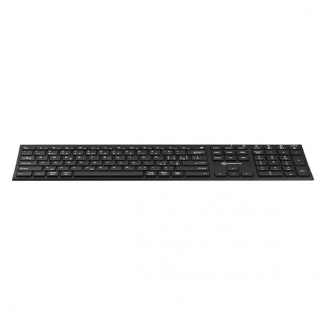 Powerton UltraSlim, klawiatura integrovaná, CZ/SK, Multi-Device rodzaj 2.4 GHz Dongle + Dual Bluetooth, bezprzewodowa, 