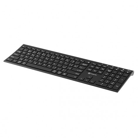 Powerton UltraSlim, klawiatura integrovaná, CZ/SK, Multi-Device rodzaj 2.4 GHz Dongle + Dual Bluetooth, bezprzewodowa, 
