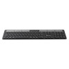 Powerton SolarSlim, Klawiatura zasilana solarnie integrovaná, US, Multi-Device rodzaj 2.4 GHz Dongle + Dual Bluetooth, 