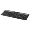Powerton SolarSlim, Klawiatura zasilana solarnie integrovaná, US, Multi-Device rodzaj 2.4 GHz Dongle + Dual Bluetooth, 