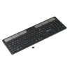 Powerton SolarSlim, Klawiatura zasilana solarnie integrovaná, US, Multi-Device rodzaj 2.4 GHz Dongle + Dual Bluetooth, 
