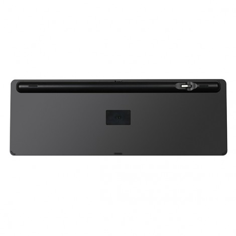 Powerton SolarSlim, Klawiatura zasilana solarnie integrovaná, US, Multi-Device rodzaj 2.4 GHz Dongle + Dual Bluetooth, 