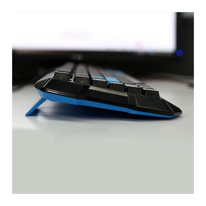 E-blue Polygon, klawiatura US, do gry, odporna na zalanie rodzaj przewodowa (USB), czarna, EOL