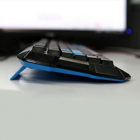 E-blue Polygon, klawiatura US, do gry, odporna na zalanie rodzaj przewodowa (USB), czarna, EOL