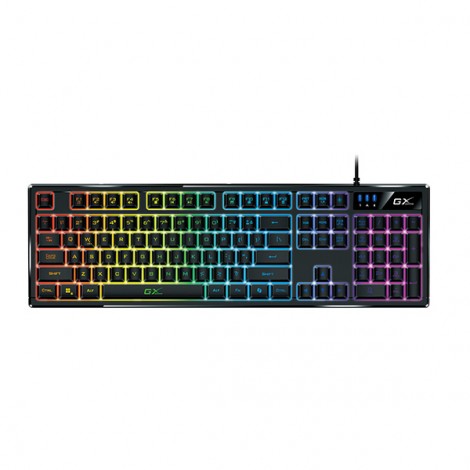 Genius GX Gaming Scorpion K7, klawiatura CZ/SK, do gry, przewodowa (USB), czarna, COPILOT Genius GX Gaming Scorpion K7, klawiatura CZ/SK, do gry, przewodowa (USB), czarna, COPILOT