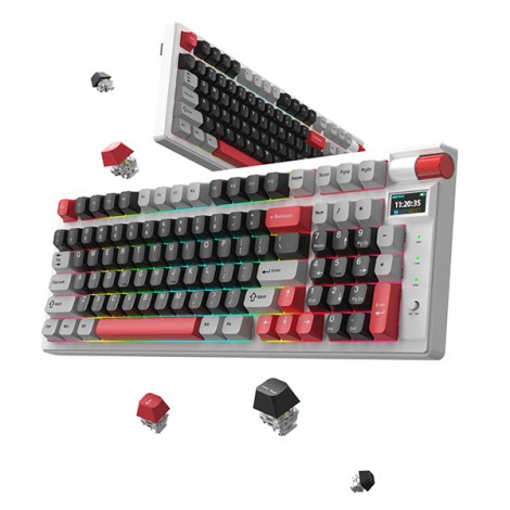 Marvo MONKA STORM, klawiatura US, Tri-mode, mechaniczna, RGB Marvo MONKA STORM, klawiatura US, Tri-mode, mechaniczna, RGB