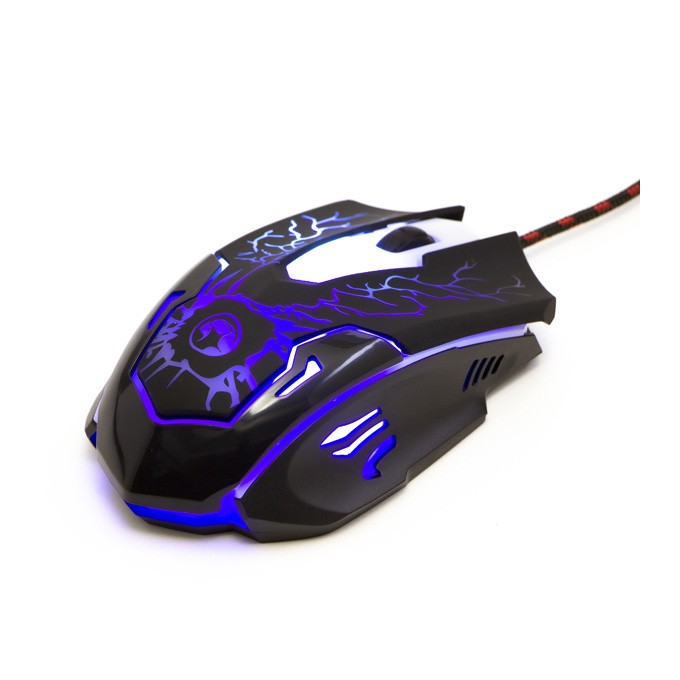 Marvo KM400, zestaw klawiatura + mysz i podkładka dla graczy, US, do gry, membranowa rodzaj przewodowa (USB), czarna, 