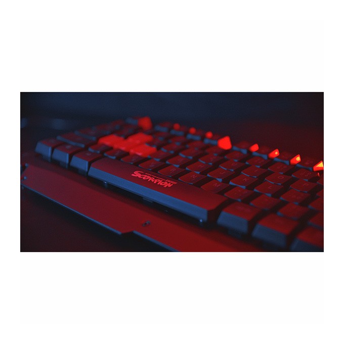 Marvo KW509, klawiatura z optyczną myszką, CZ/SK, zestaw gamingowy, membranowa rodzaj bezprzewodowa, czarna