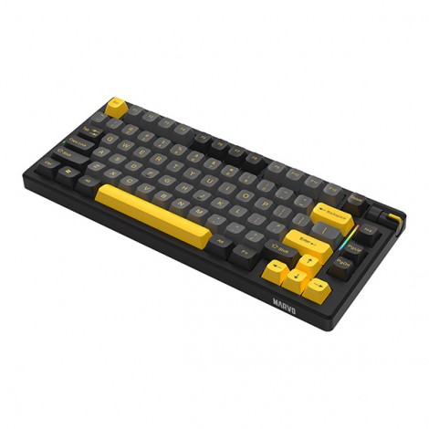 Marvo MEQA 80W, klawiatura US, Tri-mode, mechaniczna, RGB Marvo MEQA 80W, klawiatura US, Tri-mode, mechaniczna, RGB