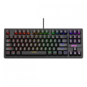 Marvo KG901, klawiatura CZ/SK, do gry, niebieskie przełączniki rodzaj przewodowa (USB), czarna, mechaniczna, 