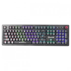 Marvo KG917, klawiatura US, do gry, podświetlona rodzaj przewodowa (USB), czarna, mechaniczna, klawisze PUBG