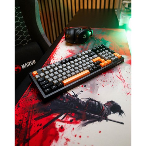 Marvo SOLDAT S50B, klawiatura US, do gry, przewodowa (USB), czarna, podświetlenie Marvo SOLDAT S50B, klawiatura US, do gry, przewodowa (USB), czarna, podświetlenie