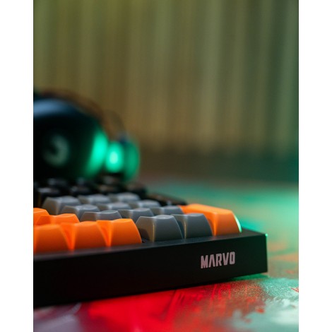 Marvo SOLDAT S50B, klawiatura US, do gry, przewodowa (USB), czarna, podświetlenie Marvo SOLDAT S50B, klawiatura US, do gry, przewodowa (USB), czarna, podświetlenie