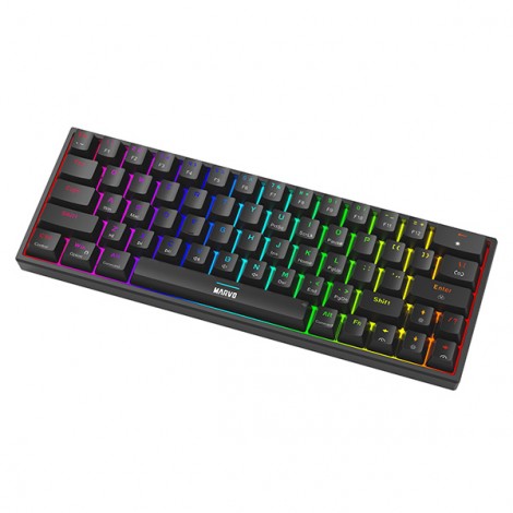 Marvo SHOGO 63, klawiatura US, do gry, przewodowa (USB), czarna, mechaniczna, podświetlenie Marvo SHOGO 63, klawiatura US, do gry, przewodowa (USB), czarna, mechaniczna, podświetlenie