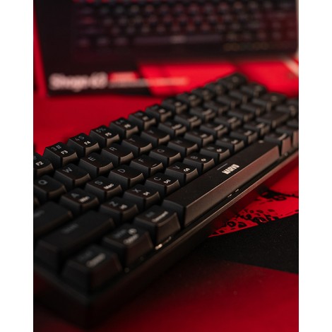 Marvo SHOGO 63, klawiatura US, do gry, przewodowa (USB), czarna, mechaniczna, podświetlenie Marvo SHOGO 63, klawiatura US, do gry, przewodowa (USB), czarna, mechaniczna, podświetlenie