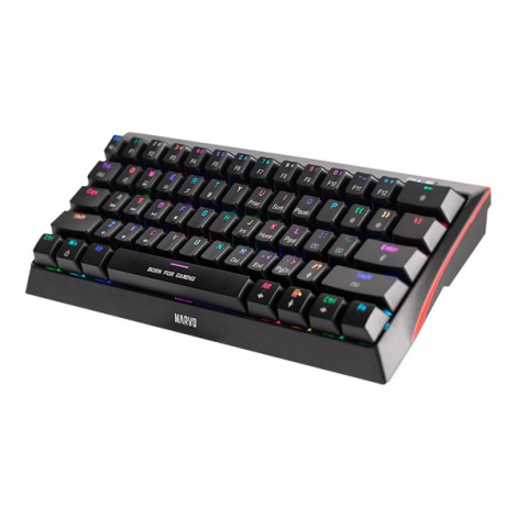 Marvo HECATE 61B, klawiatura US, do gry, przewodowa (USB), czarna, mechaniczna, RGB, niebieskie przełączniki Marvo HECATE 61B, klawiatura US, do gry, przewodowa (USB), czarna, mechaniczna, RGB, niebieskie przełączniki