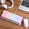 Marvo HECATE 61R, klawiatura US, do gry, przewodowa (USB), biała, mechaniczna, RGB, czerwone przełączniki Marvo HECATE 61R, klawiatura US, do gry, przewodowa (USB), biała, mechaniczna, RGB, czerwone przełączniki