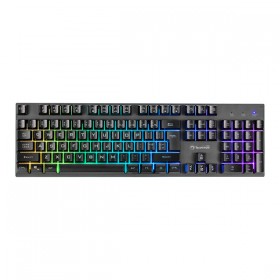 Marvo SOLDAT 20, Klawiatura US, do gry, membranowa rodzaj przewodowa (USB), czarna, podświetlona